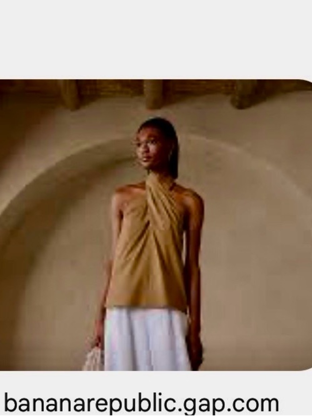 Banana Republic Women's Camel Halter Twist Camisole